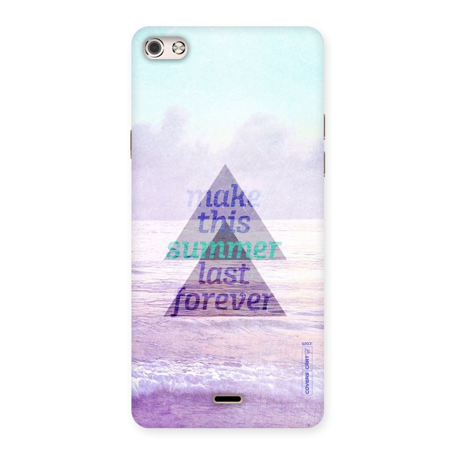 Make This Summer Last Forever Back Case for Micromax Canvas Silver 5