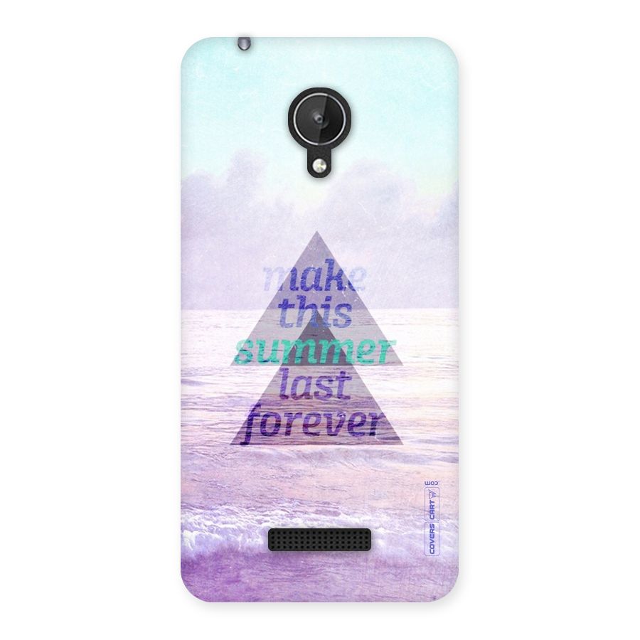 Make This Summer Last Forever Back Case for Micromax Canvas Spark Q380