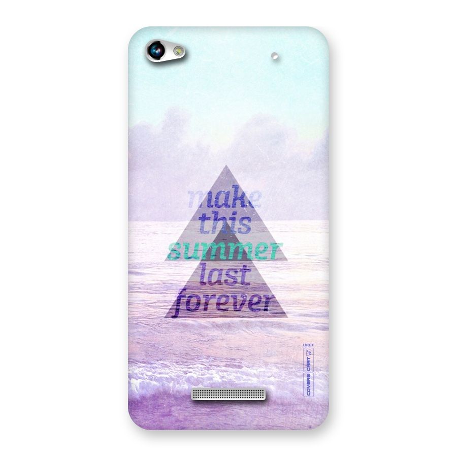 Make This Summer Last Forever Back Case for Micromax Hue 2