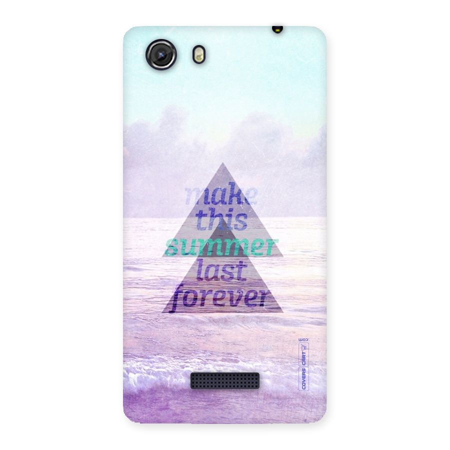 Make This Summer Last Forever Back Case for Micromax Unite 3