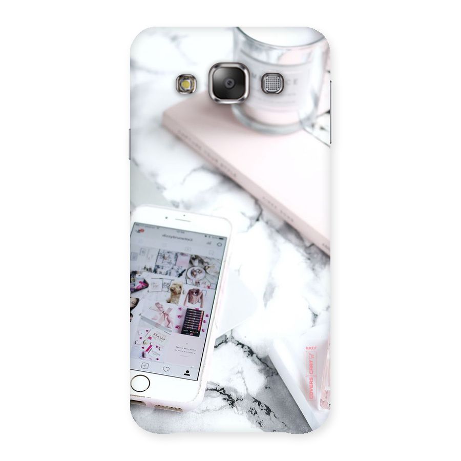 Make Up And Phone Back Case for Galaxy E7