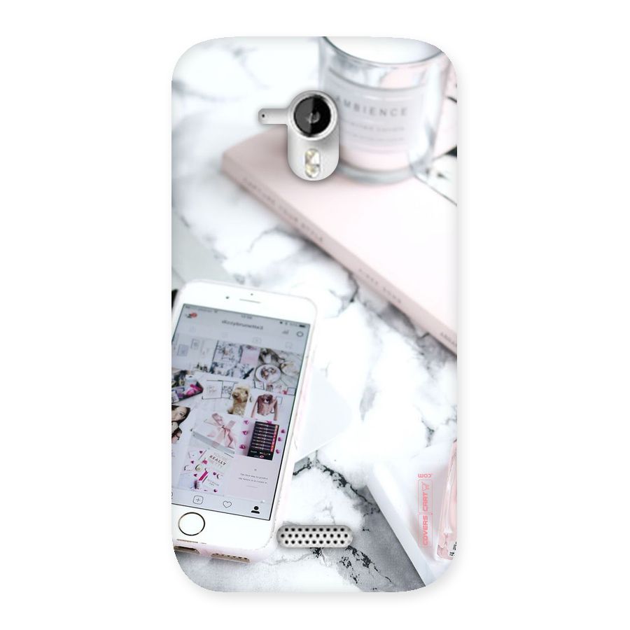 Make Up And Phone Back Case for Micromax Canvas HD A116