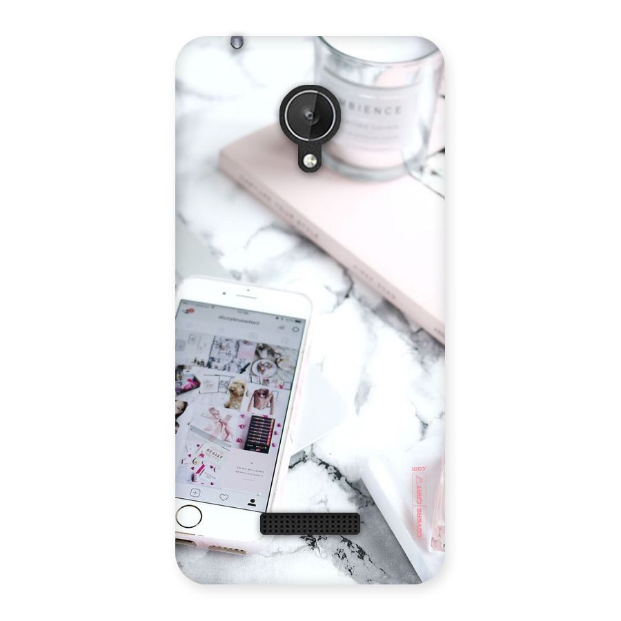 Make Up And Phone Back Case for Micromax Canvas Spark Q380