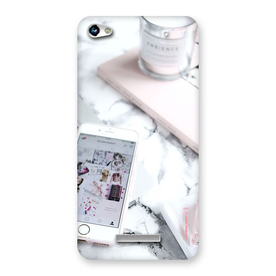 Make Up And Phone Back Case for Micromax Hue 2
