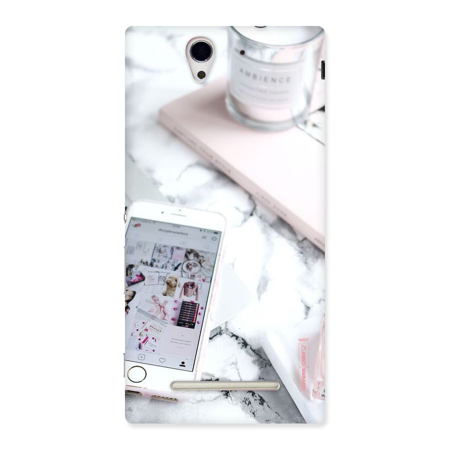 Make Up And Phone Back Case for Sony Xperia C3