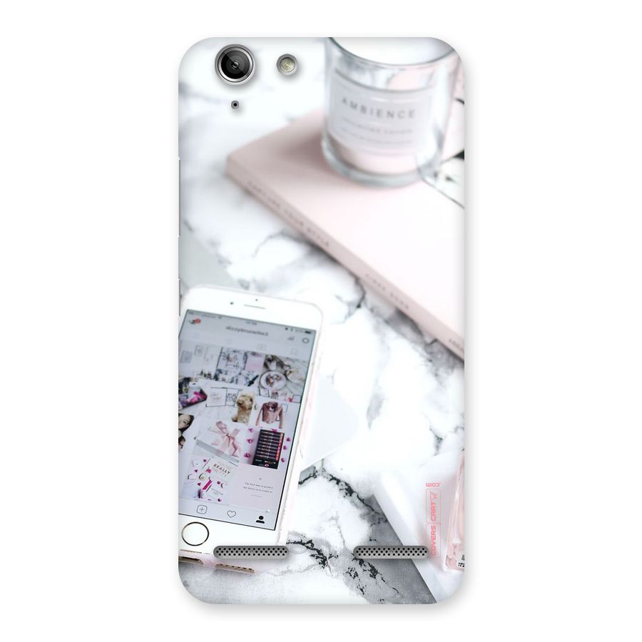 Make Up And Phone Back Case for Vibe K5 Plus