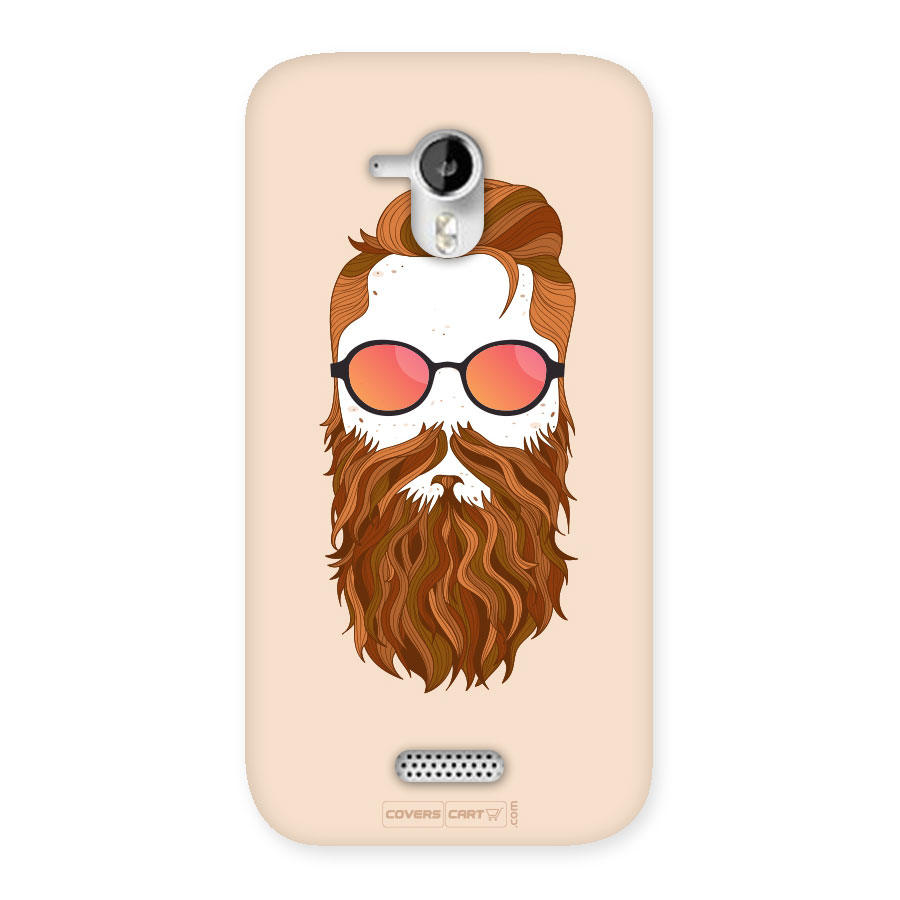 Man in Beard Back Case for Micromax A116 Canvas HD