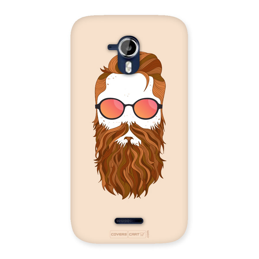 Man in Beard Back Case for Micromax A117 Canvas Magnus