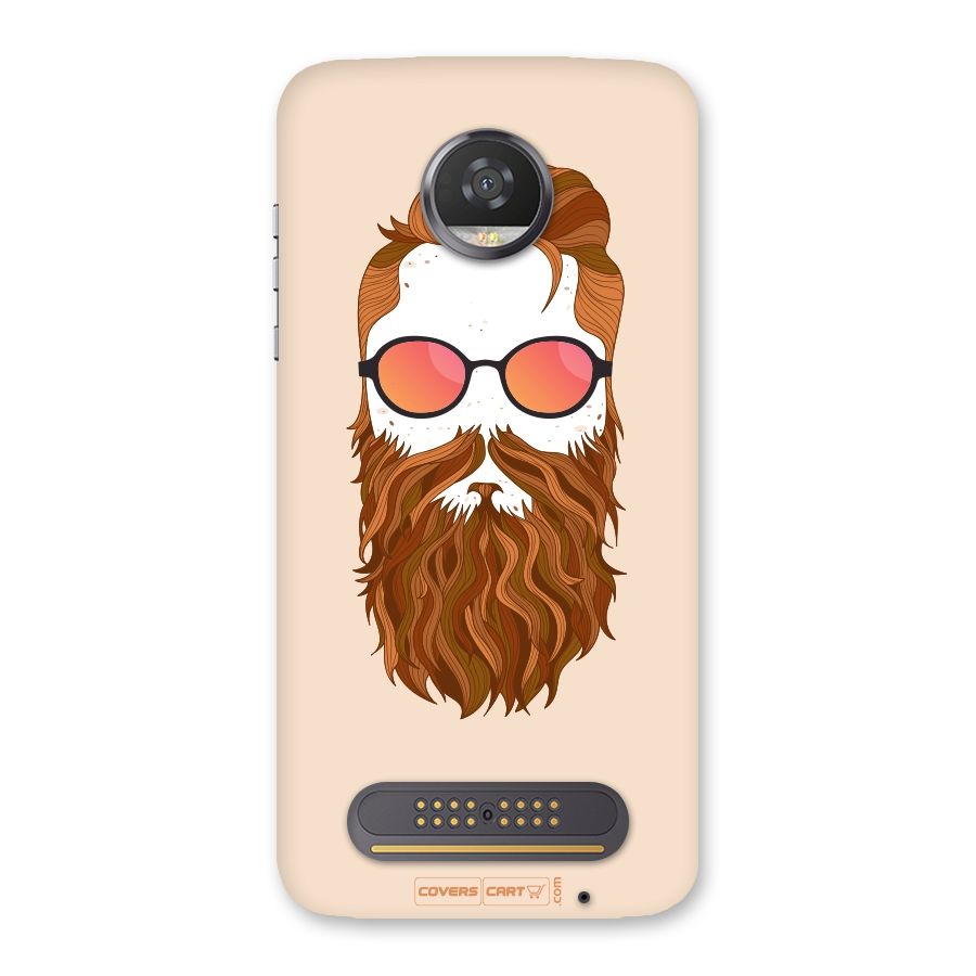 Man in Beard Back Case for Moto Z2 Play