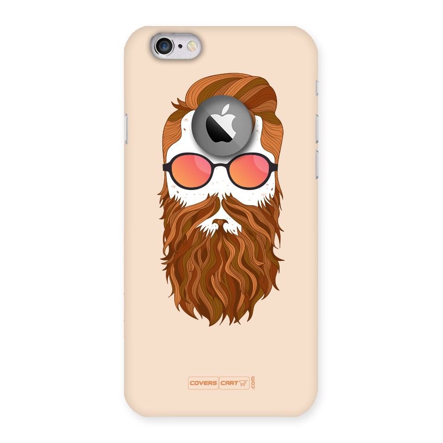 Man in Beard Back Case for iPhone 6 Logo Cut