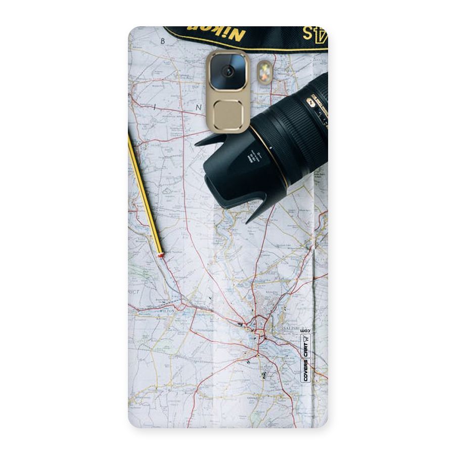 Map And Camera Back Case for Huawei Honor 7