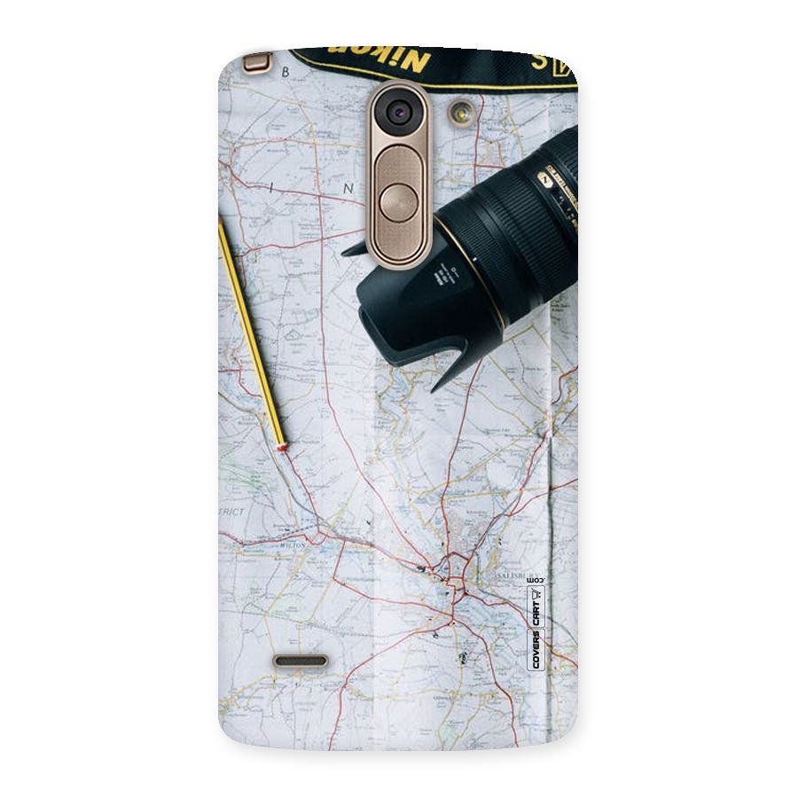 Map And Camera Back Case for LG G3 Stylus