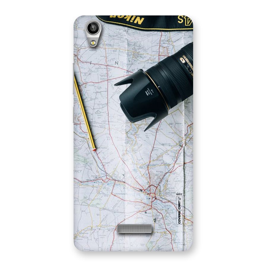 Map And Camera Back Case for Lava-Pixel-V1