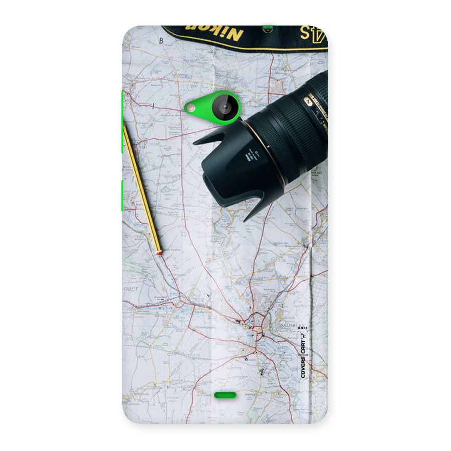 Map And Camera Back Case for Lumia 535