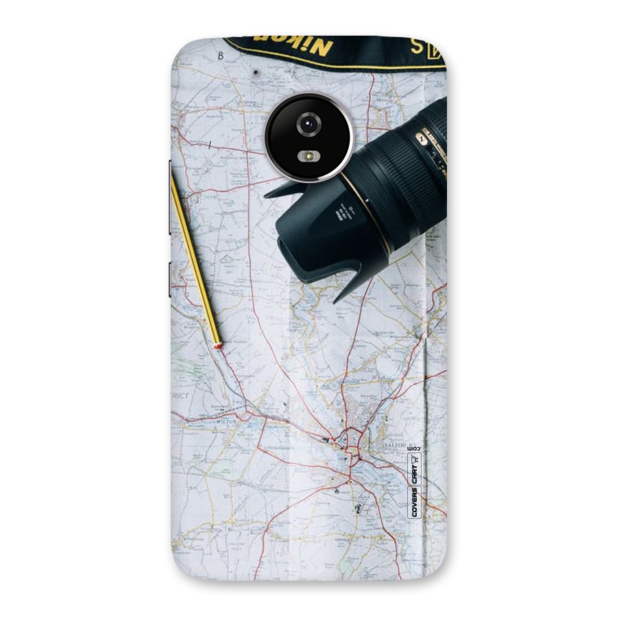 Map And Camera Back Case for Moto G5