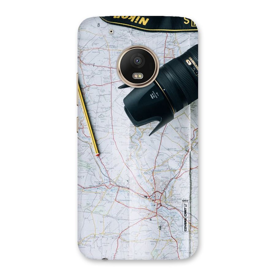 Map And Camera Back Case for Moto G5 Plus