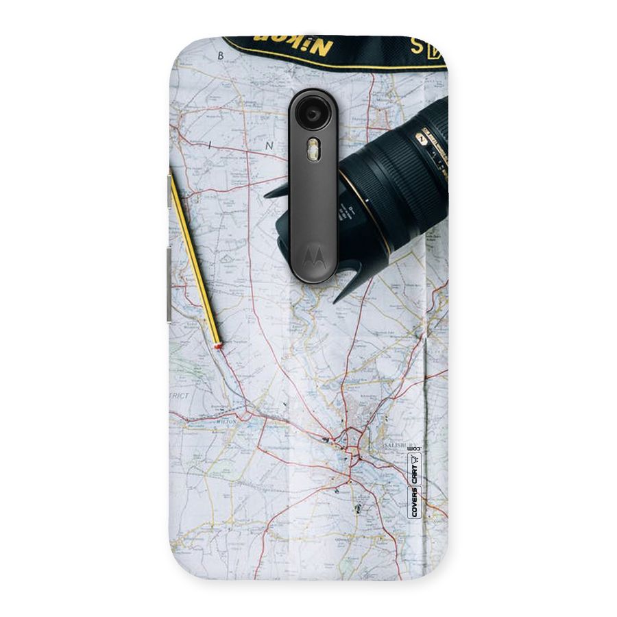 Map And Camera Back Case for Moto G Turbo