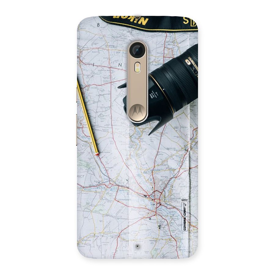 Map And Camera Back Case for Motorola Moto X Style