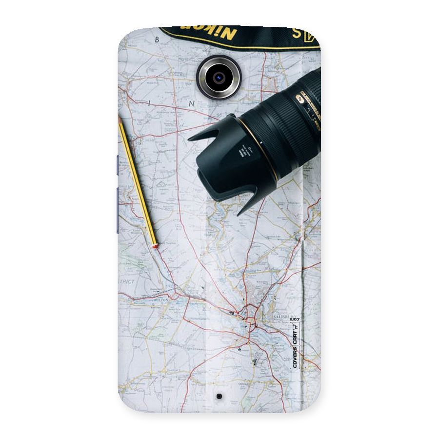 Map And Camera Back Case for Nexsus 6
