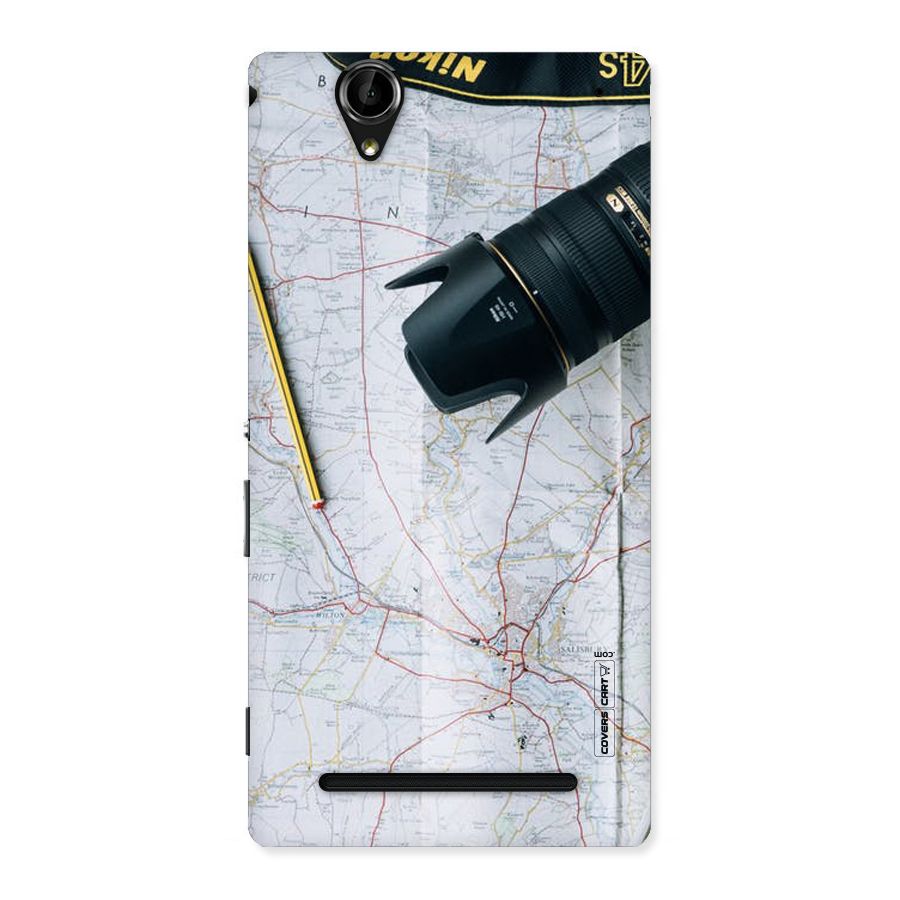 Map And Camera Back Case for Sony Xperia T2