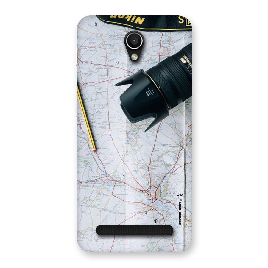 Map And Camera Back Case for Zenfone Go