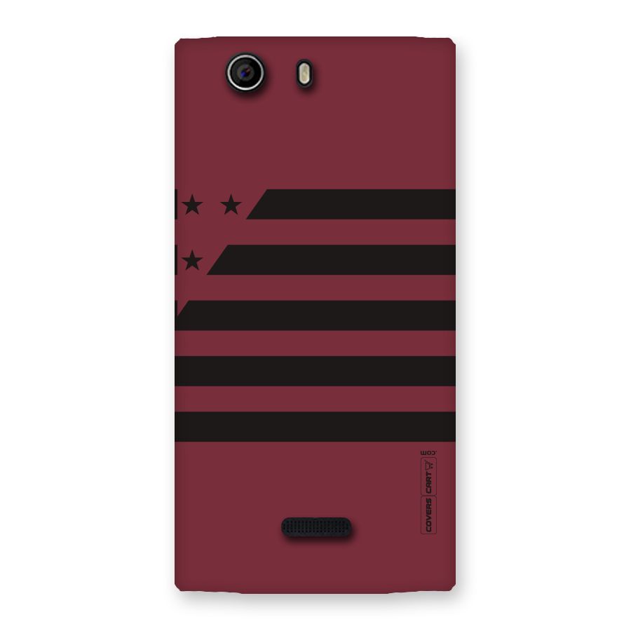 Maroon Star Striped Back Case for Canvas Nitro 2 E311
