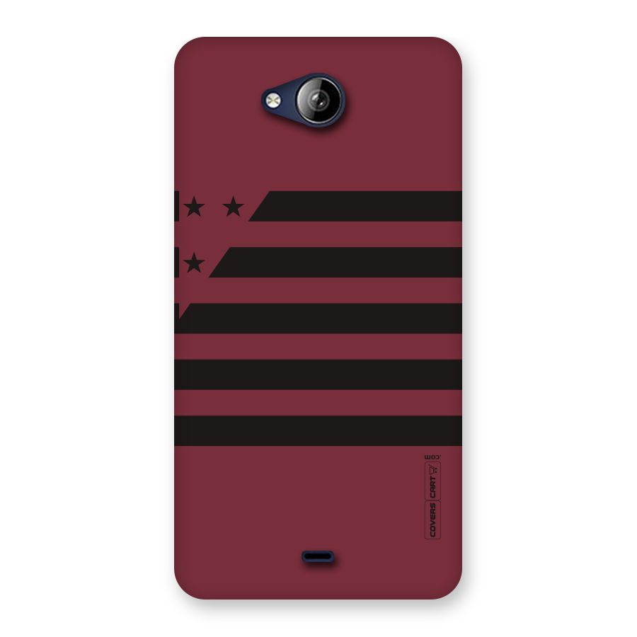 Maroon Star Striped Back Case for Canvas Play Q355
