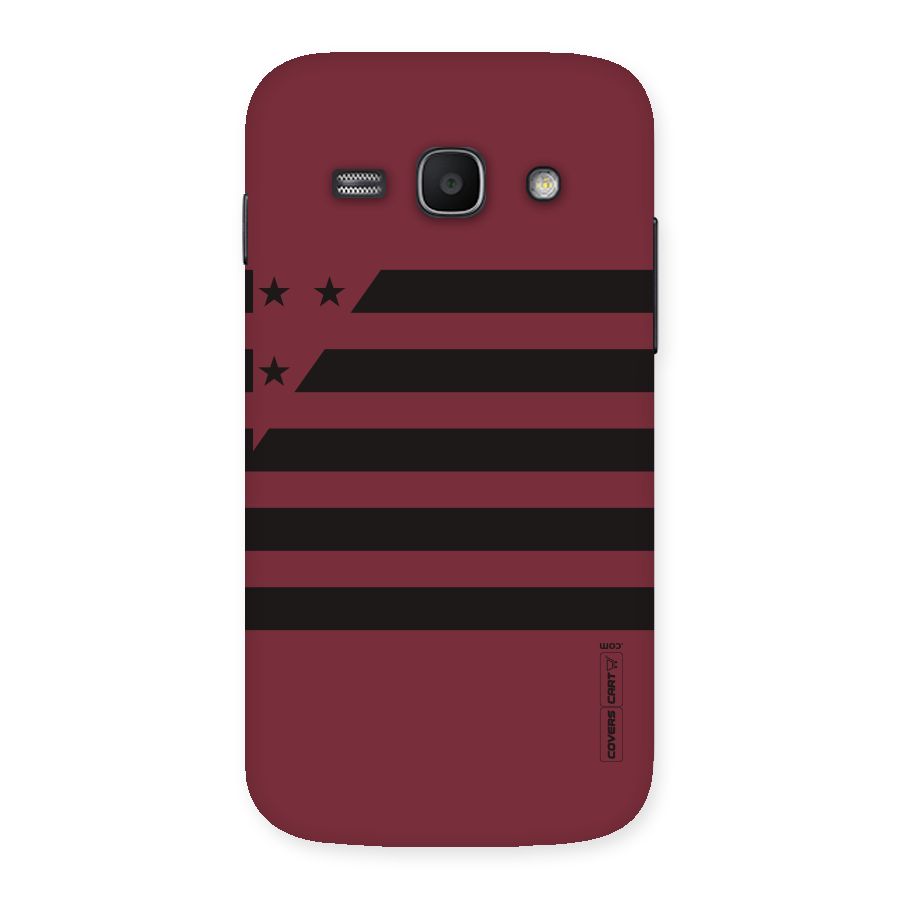 Maroon Star Striped Back Case for Galaxy Ace 3