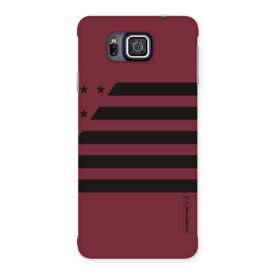 Maroon Star Striped Back Case for Galaxy Alpha