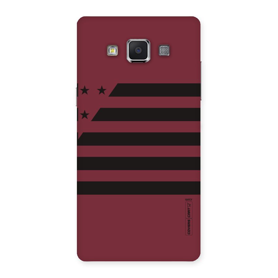 Maroon Star Striped Back Case for Samsung Galaxy A5