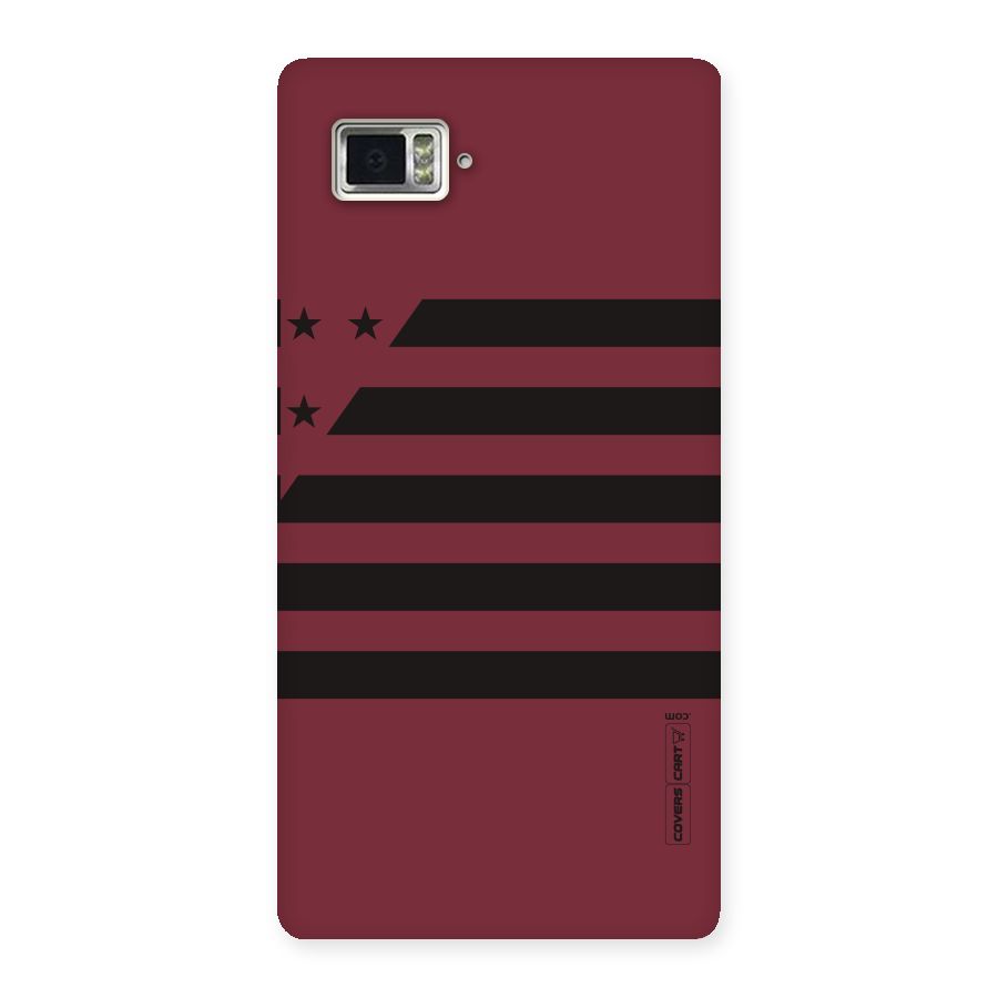 Maroon Star Striped Back Case for Vibe Z2 Pro K920