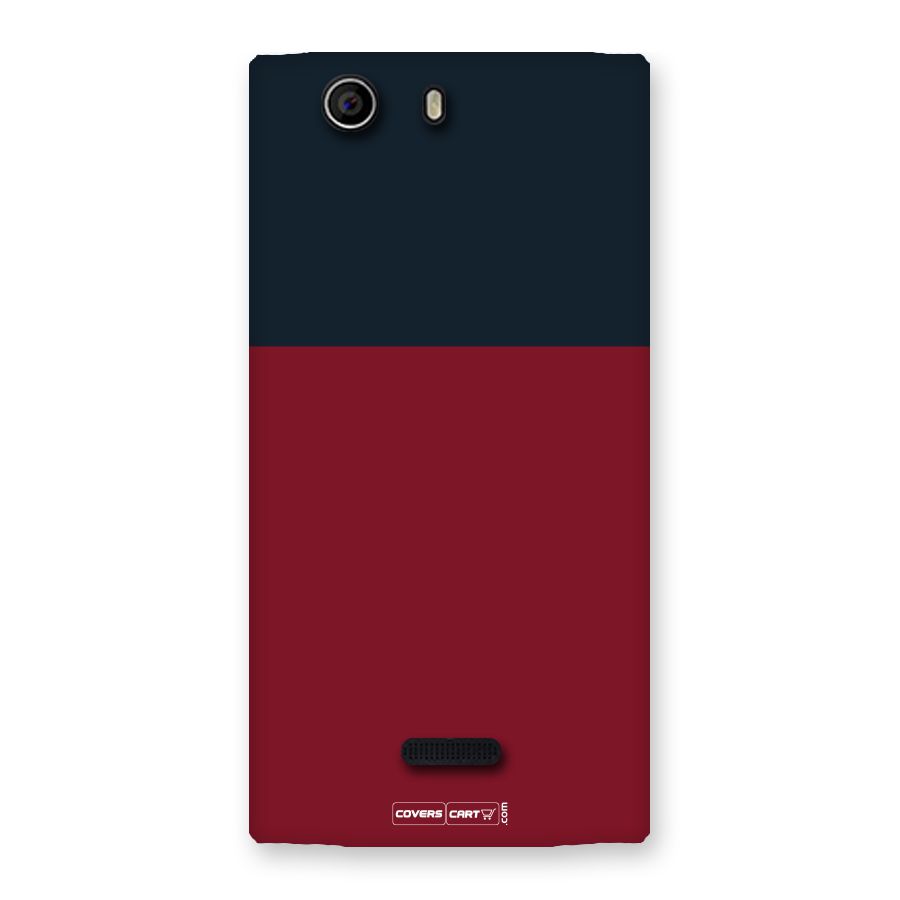 Maroon and Navy Blue Back Case for Canvas Nitro 2