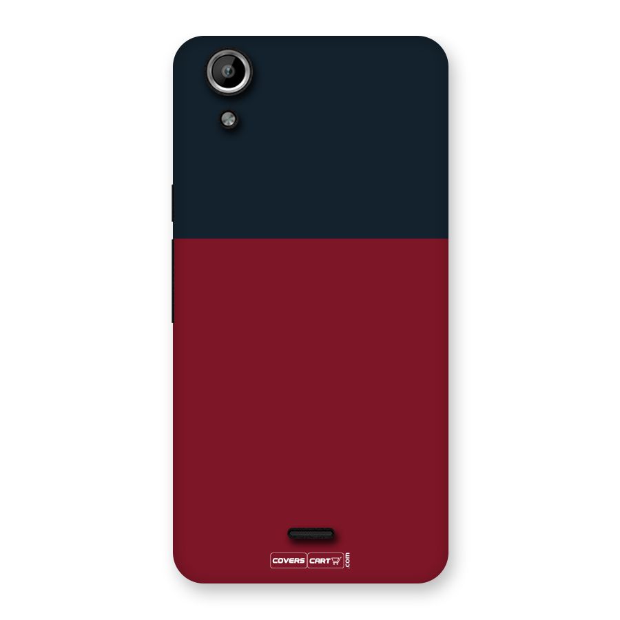 Maroon and Navy Blue Back Case for Canvas Selfie Lens