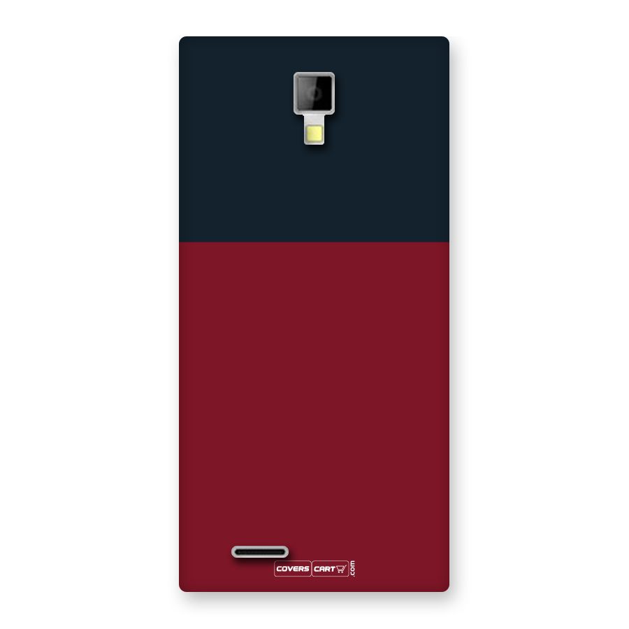 Maroon and Navy Blue Back Case for Canvas Xpress