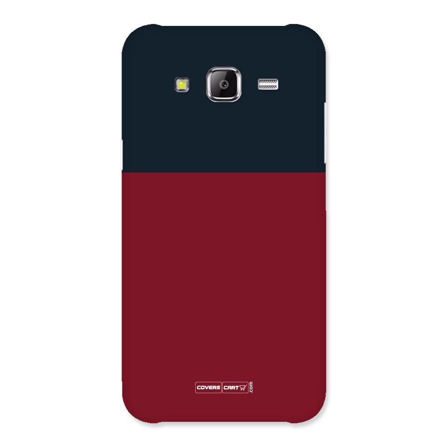 Maroon and Navy Blue Back Case for Galaxy Grand Prime