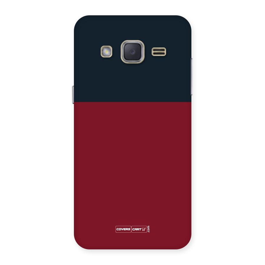 Maroon and Navy Blue Back Case for Galaxy J2