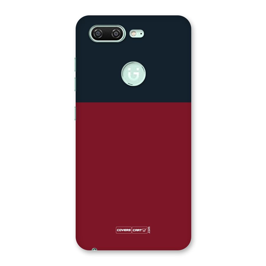 Maroon and Navy Blue Back Case for Gionee S10
