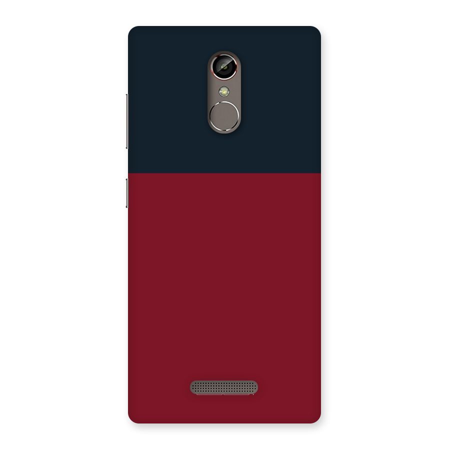 Maroon and Navy Blue Back Case for Gionee S6s