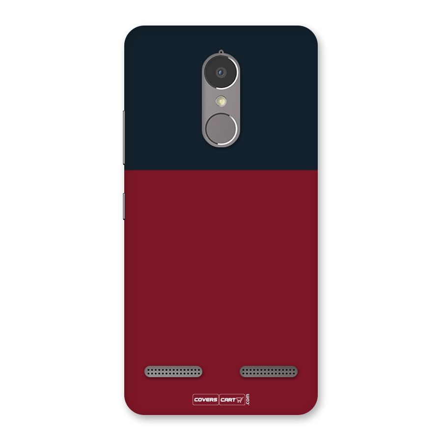 Maroon and Navy Blue Back Case for Lenovo K6