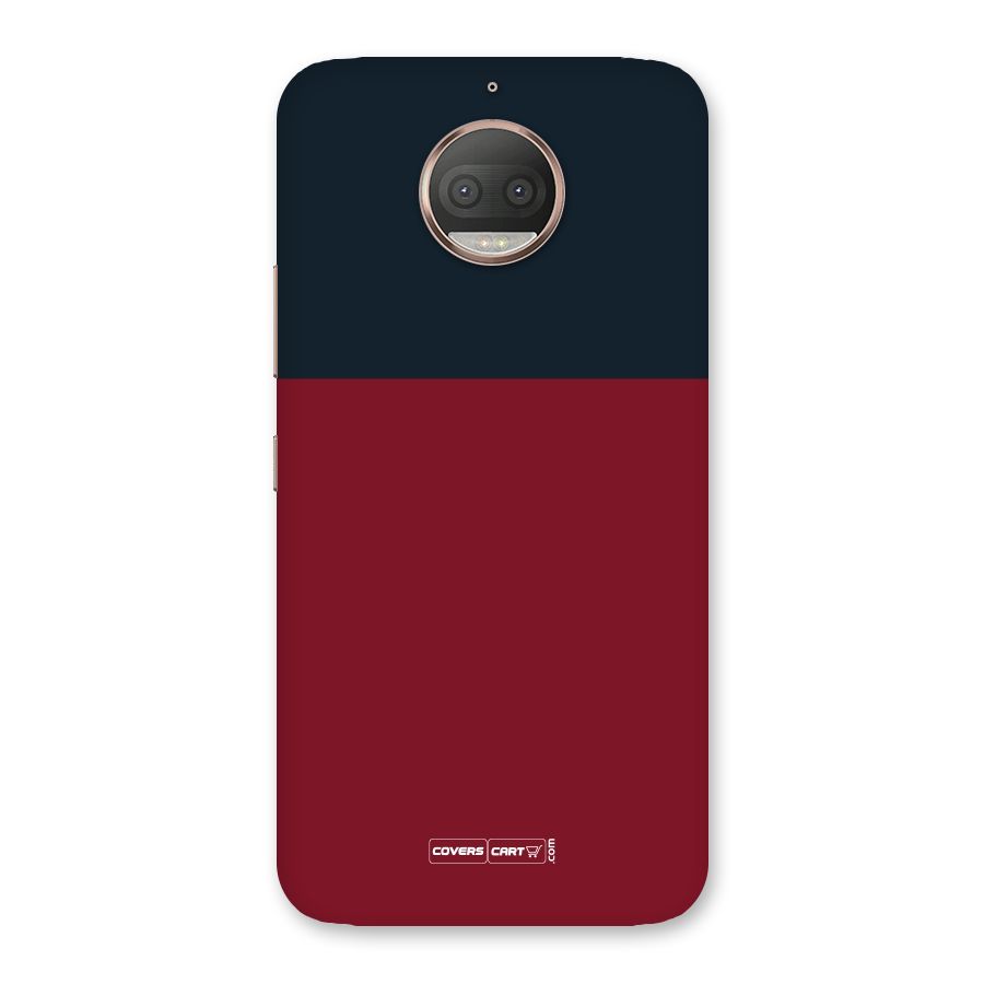 Maroon and Navy Blue Back Case for Moto G5s Plus
