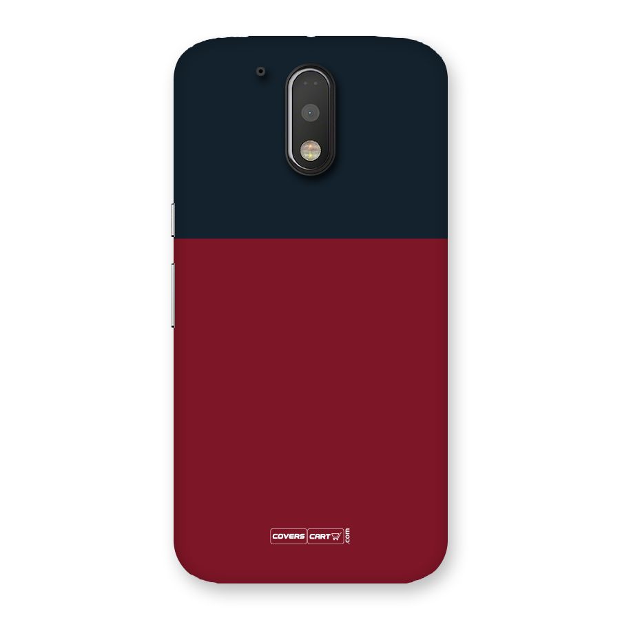 Maroon and Navy Blue Back Case for Motorola Moto G4 Plus