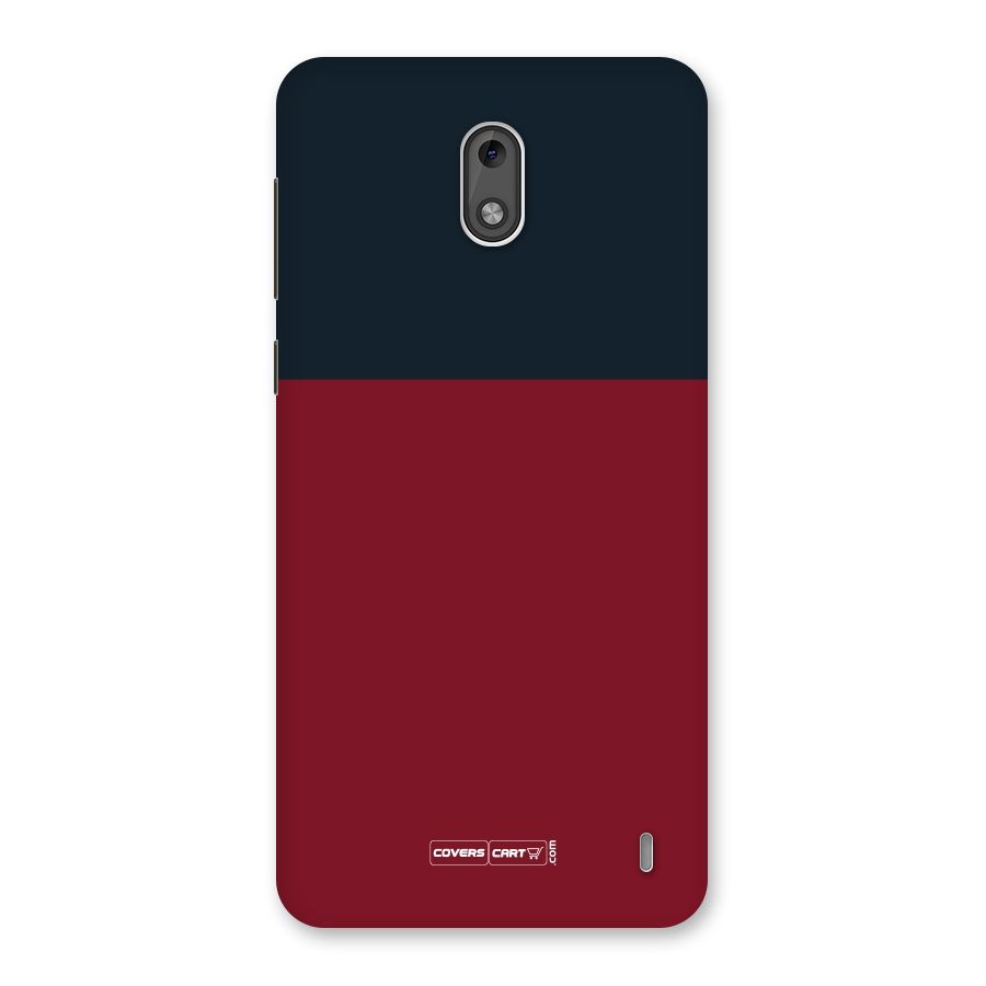 Maroon and Navy Blue Back Case for Nokia 2