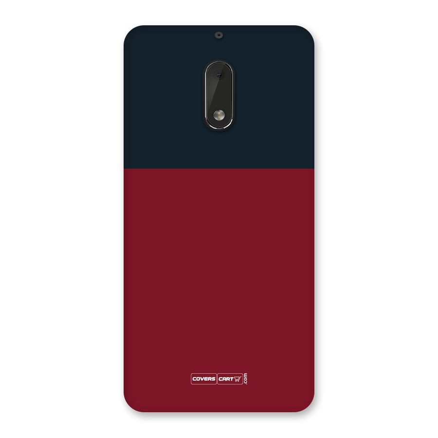 Maroon and Navy Blue Back Case for Nokia 6