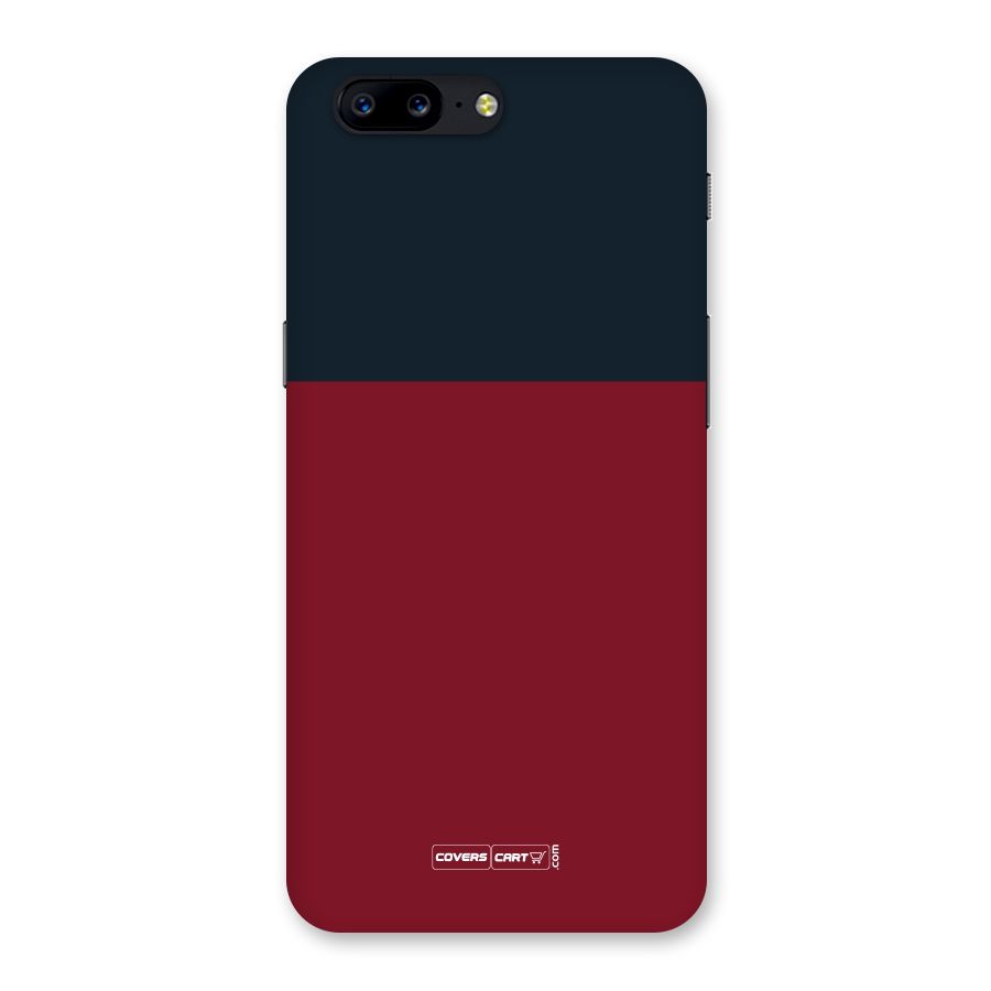 Maroon and Navy Blue Back Case for OnePlus 5