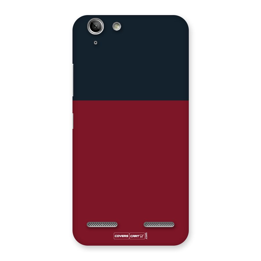 Maroon and Navy Blue Back Case for Vibe K5