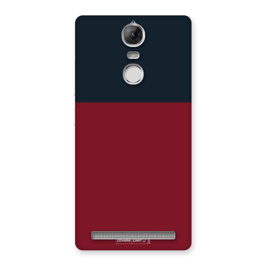 Maroon and Navy Blue Back Case for Vibe K5 Note