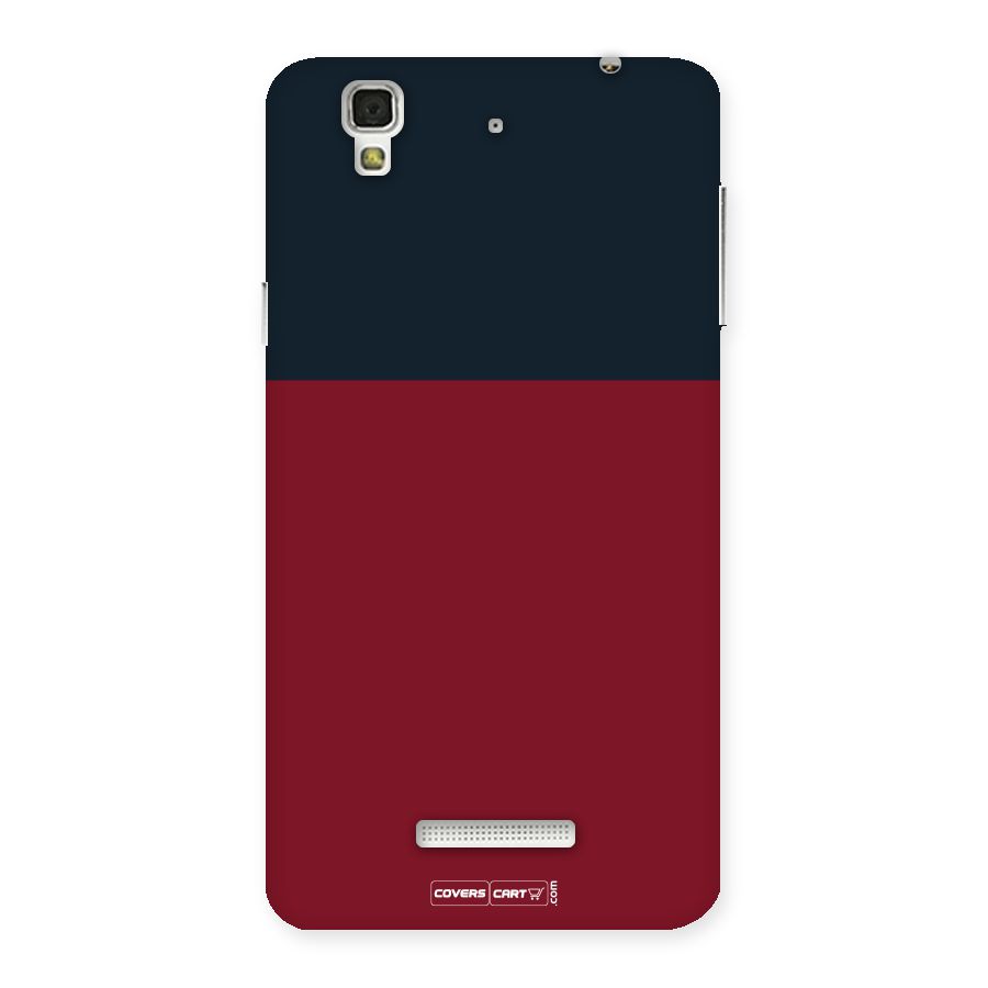 Maroon and Navy Blue Back Case for YU Yureka Plus