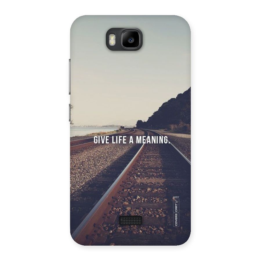 Meaning To Life Back Case for Honor Bee