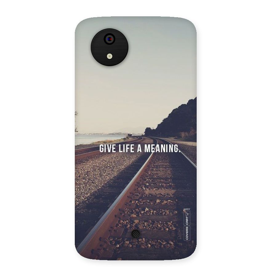 Meaning To Life Back Case for Micromax Canvas A1