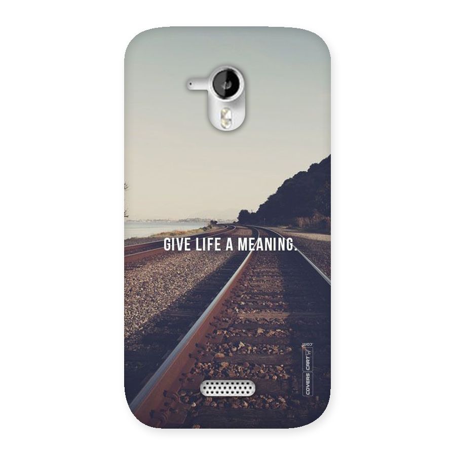 Meaning To Life Back Case for Micromax Canvas HD A116
